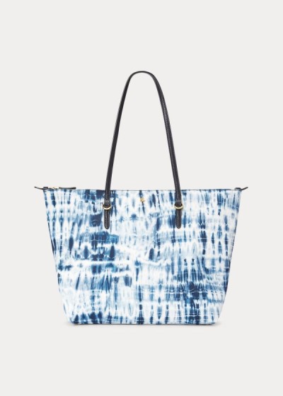 Women's Ralph Lauren Nylon Medium Keaton Tote Bags | 165284DWL